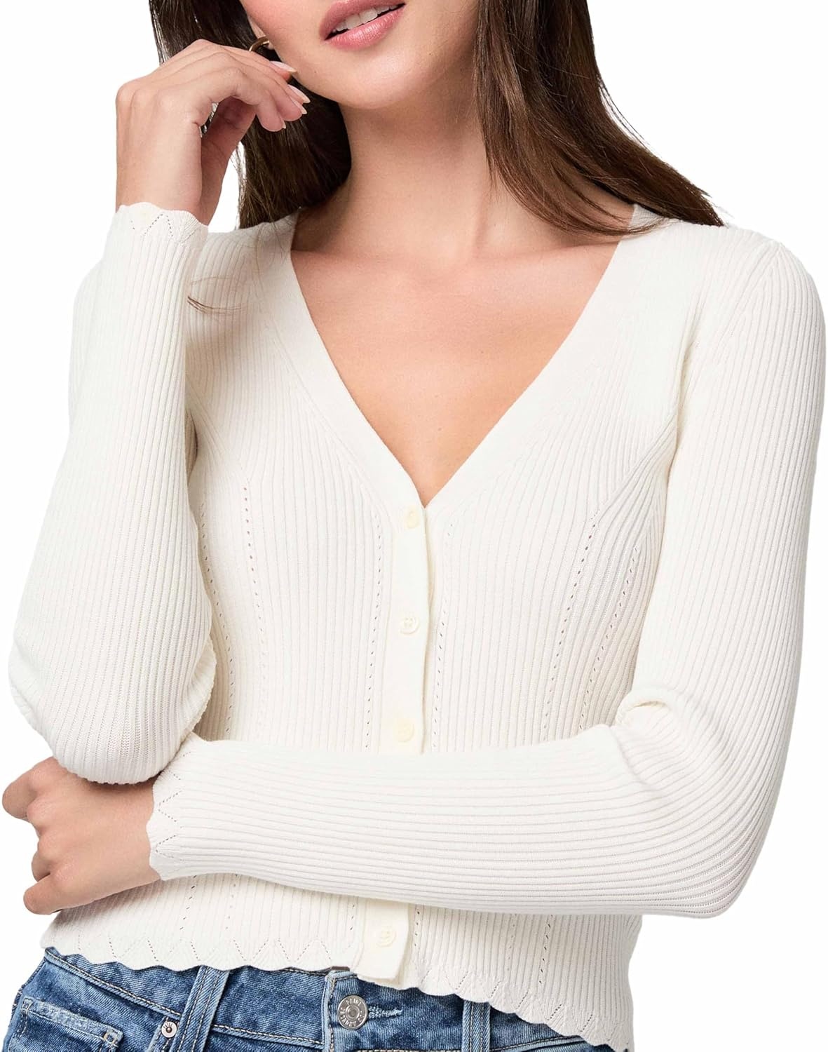 image:imagePaige Womens Crimson CardiganWhite